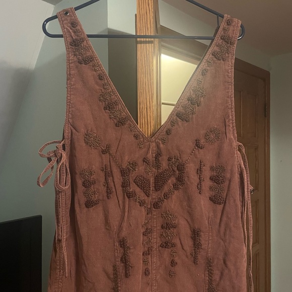 Free People Embroidered Corduroy Jumpsuit - Picture 3 of 5